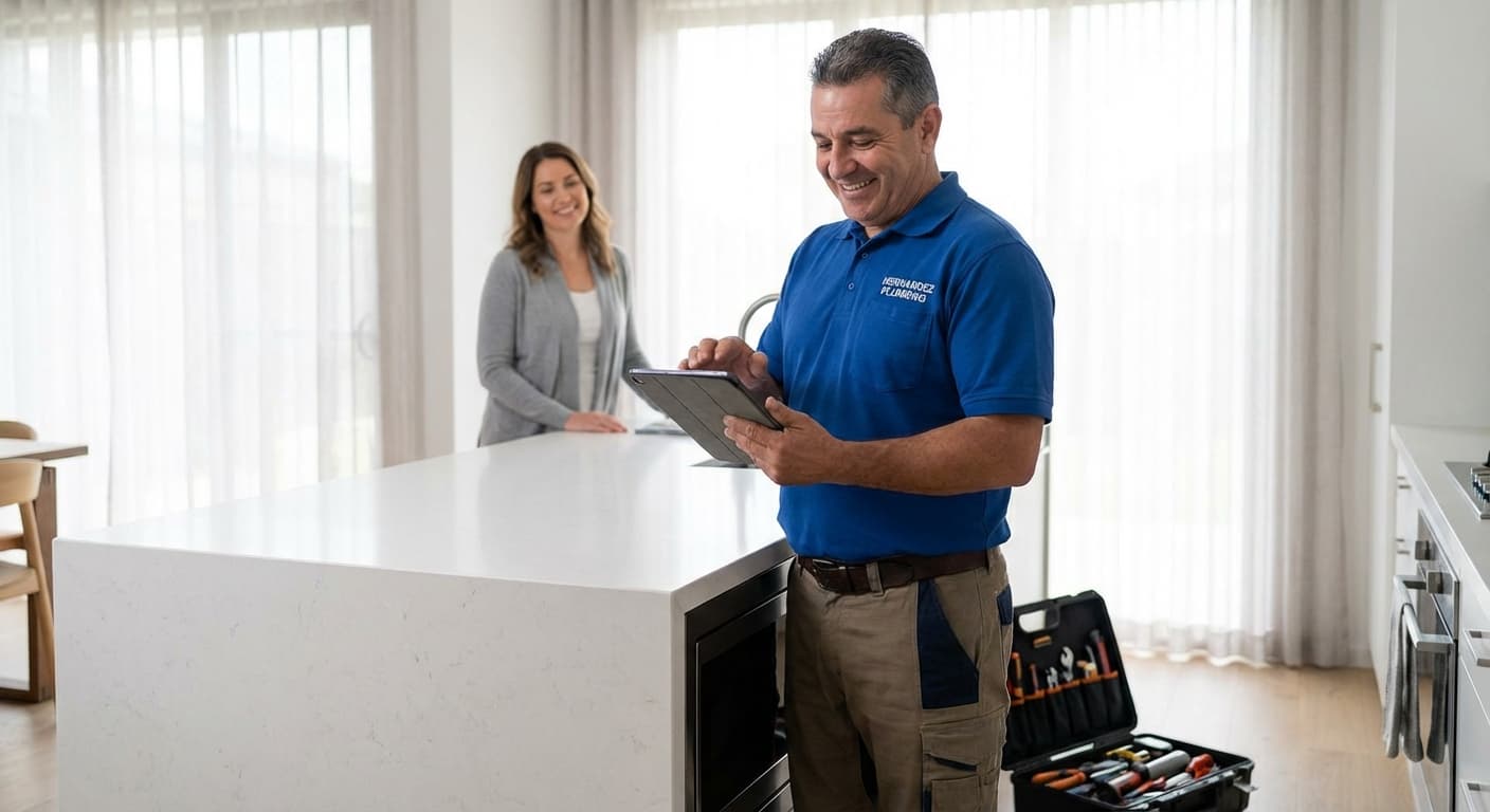 AI-powered home services dashboard showing scheduling and dispatch