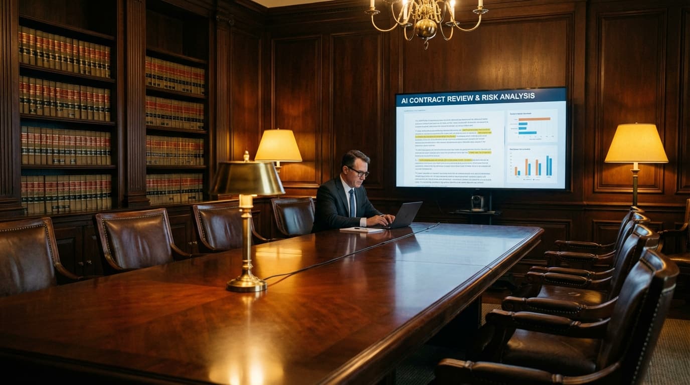 AI-powered legal contract analysis interface